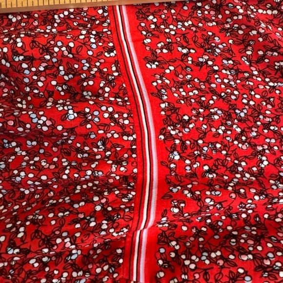 Max Studio Red Cherry Print Boho Balloon Long Sleeve Blouse. Size 2X - Picture 7 of 12